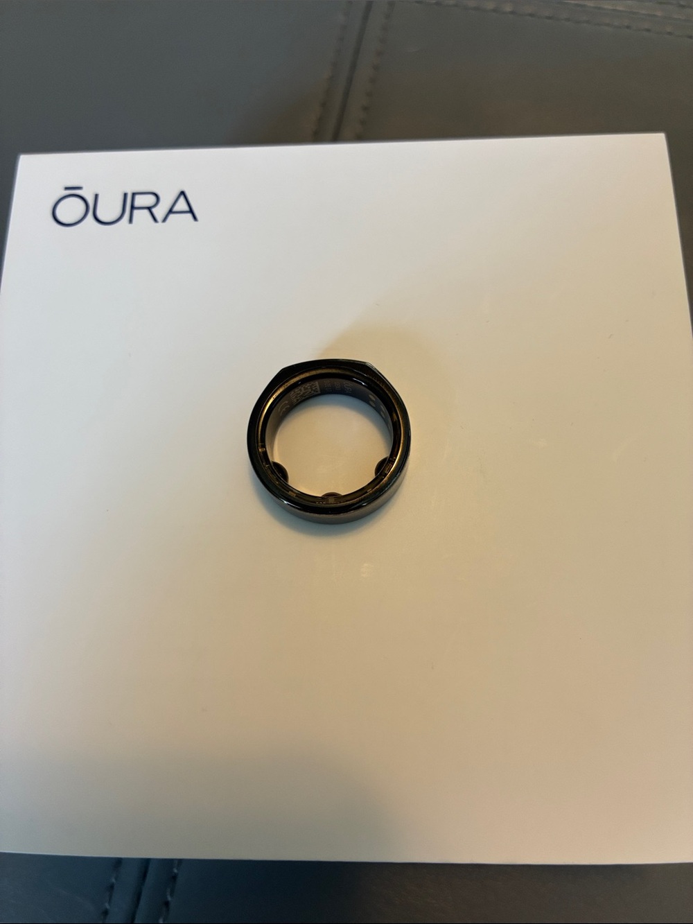Oura Ring in Black Polished Finish